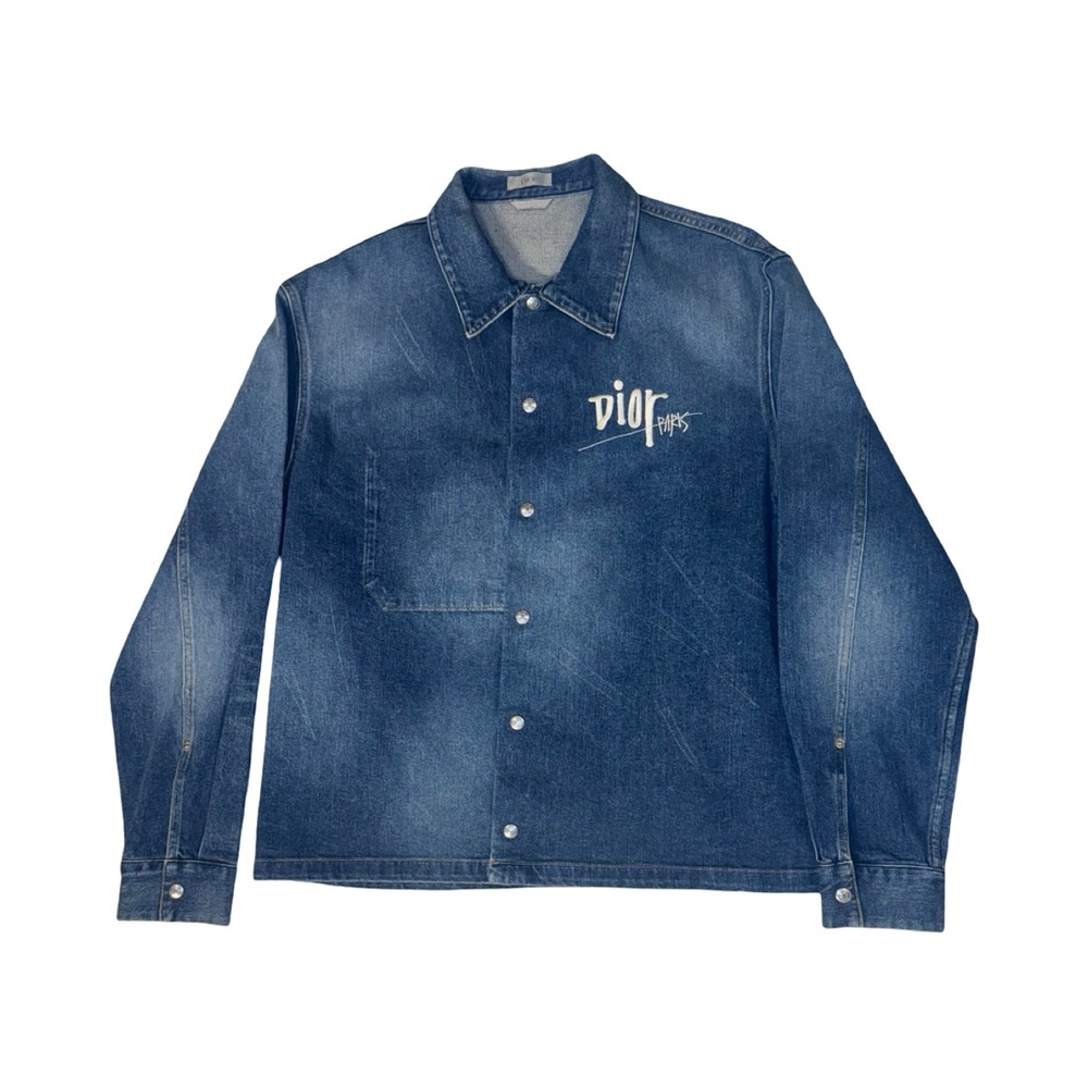DIOR X STUSSY BUTTON UP OVERSHIRT